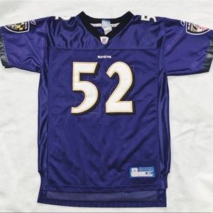 Authentic Ray Lewis Reebok Ravens Jersey #52